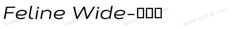 Feline Wide字体转换